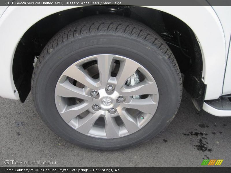 Blizzard White Pearl / Sand Beige 2011 Toyota Sequoia Limited 4WD
