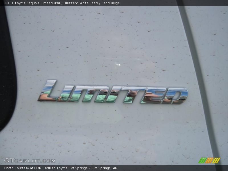 Blizzard White Pearl / Sand Beige 2011 Toyota Sequoia Limited 4WD
