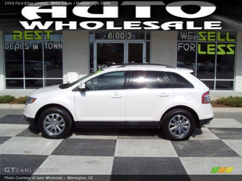 White Suede / Medium Light Stone 2009 Ford Edge Limited