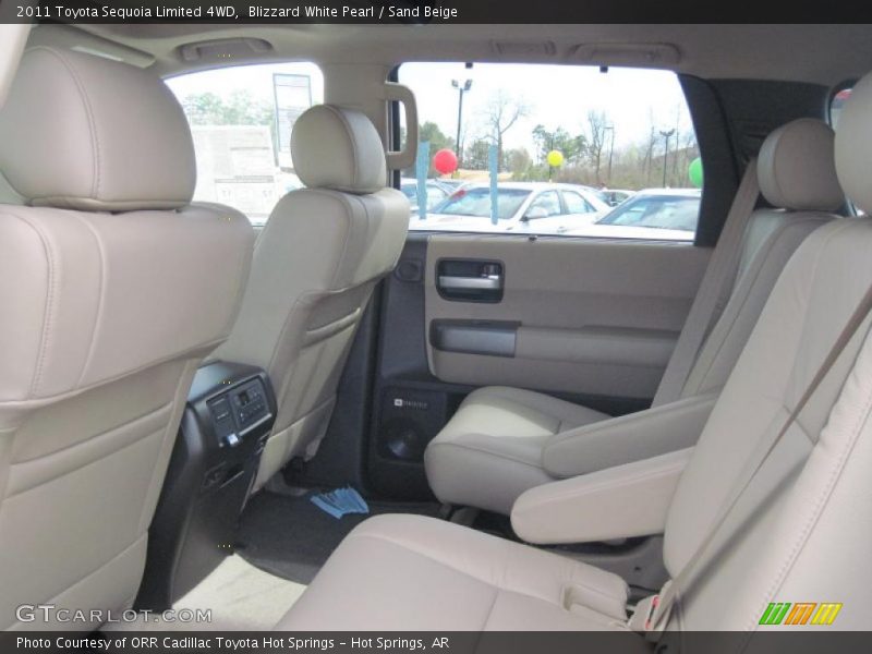 Blizzard White Pearl / Sand Beige 2011 Toyota Sequoia Limited 4WD