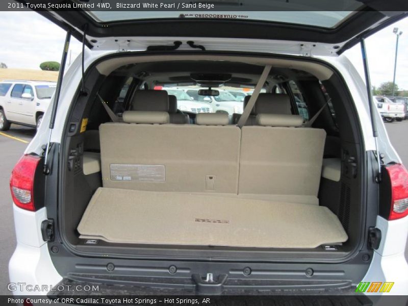 Blizzard White Pearl / Sand Beige 2011 Toyota Sequoia Limited 4WD