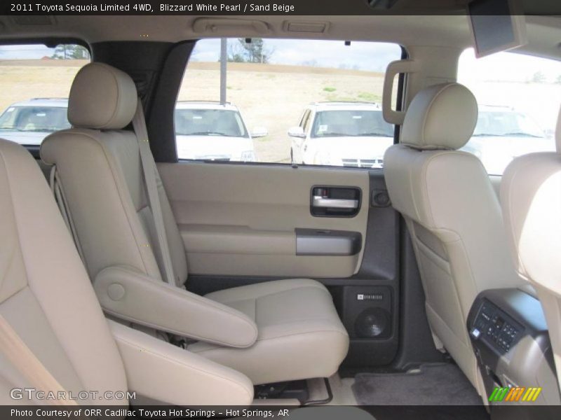 Blizzard White Pearl / Sand Beige 2011 Toyota Sequoia Limited 4WD