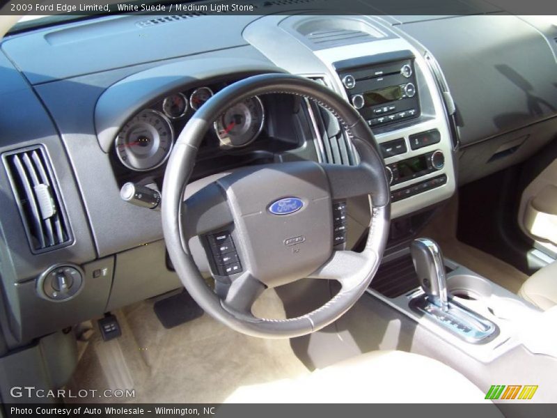 White Suede / Medium Light Stone 2009 Ford Edge Limited
