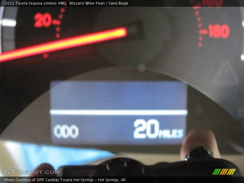 Blizzard White Pearl / Sand Beige 2011 Toyota Sequoia Limited 4WD