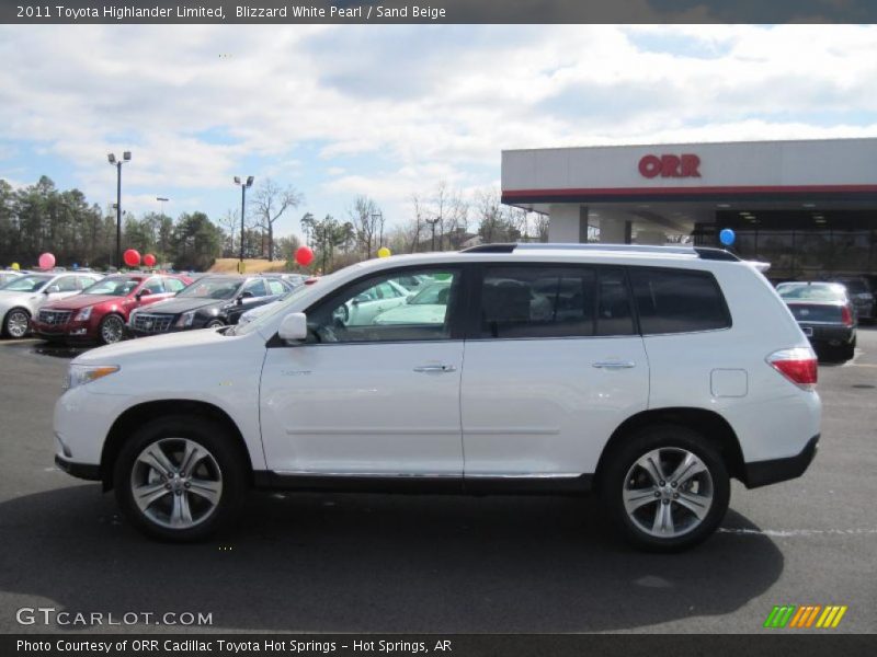 Blizzard White Pearl / Sand Beige 2011 Toyota Highlander Limited
