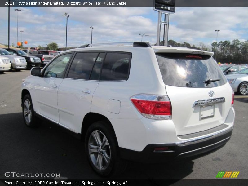 Blizzard White Pearl / Sand Beige 2011 Toyota Highlander Limited