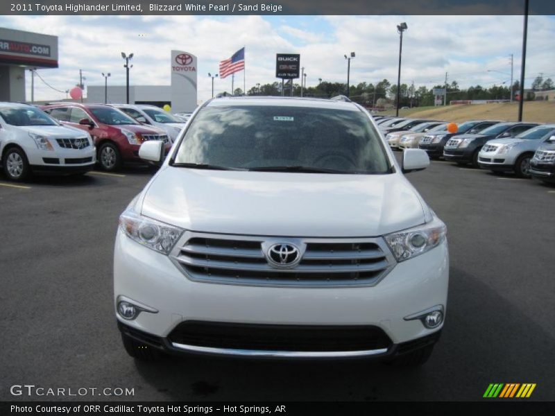 Blizzard White Pearl / Sand Beige 2011 Toyota Highlander Limited