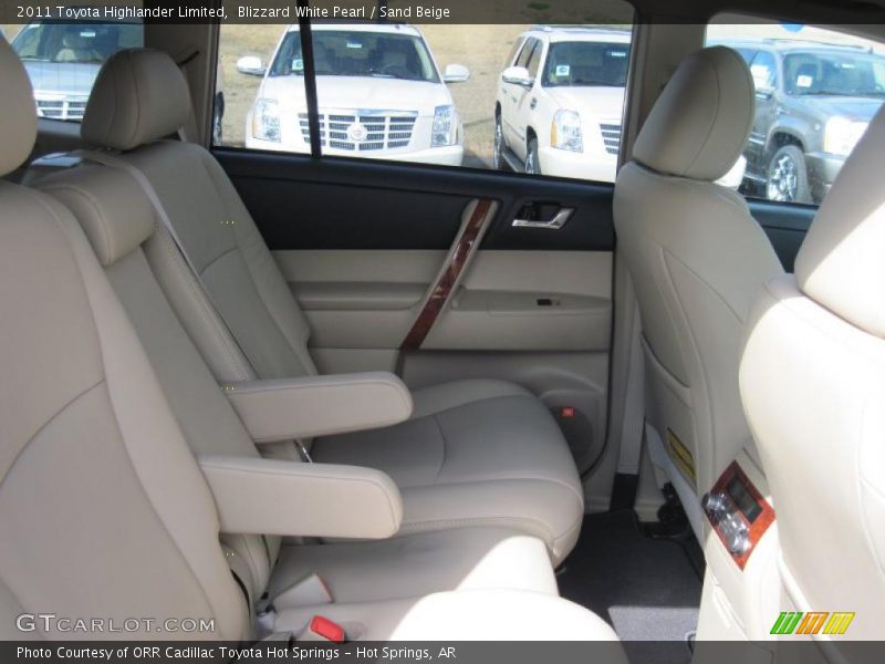 Blizzard White Pearl / Sand Beige 2011 Toyota Highlander Limited