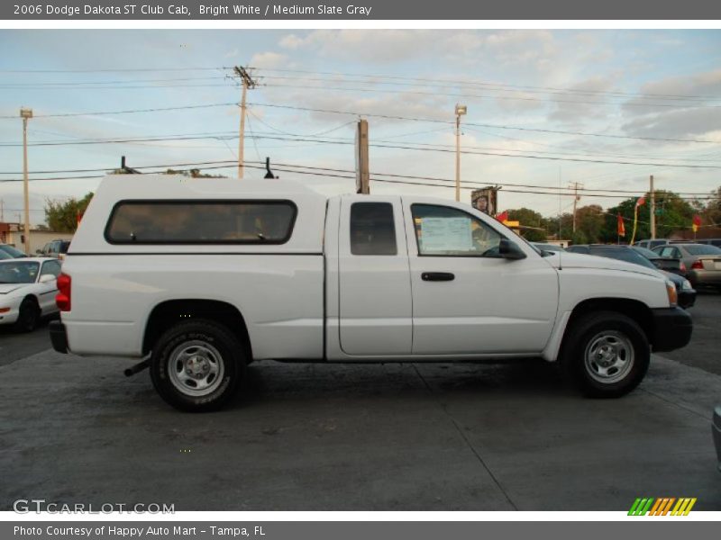 Bright White / Medium Slate Gray 2006 Dodge Dakota ST Club Cab
