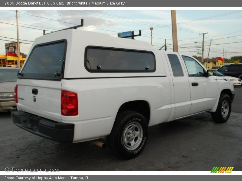 Bright White / Medium Slate Gray 2006 Dodge Dakota ST Club Cab