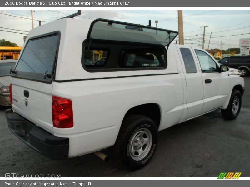 Bright White / Medium Slate Gray 2006 Dodge Dakota ST Club Cab