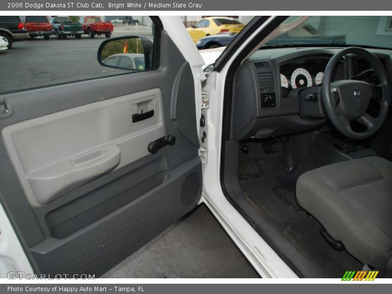 Bright White / Medium Slate Gray 2006 Dodge Dakota ST Club Cab