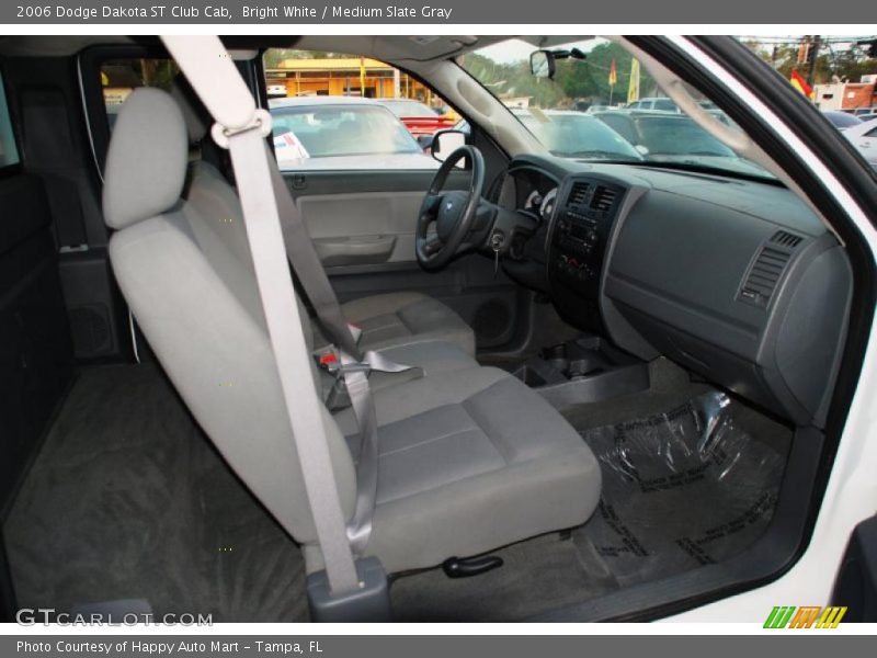 Bright White / Medium Slate Gray 2006 Dodge Dakota ST Club Cab