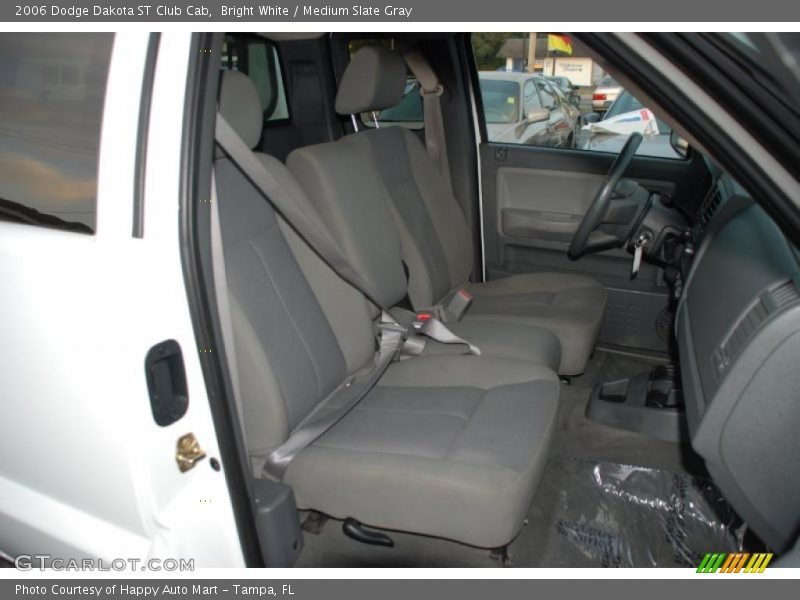 Bright White / Medium Slate Gray 2006 Dodge Dakota ST Club Cab