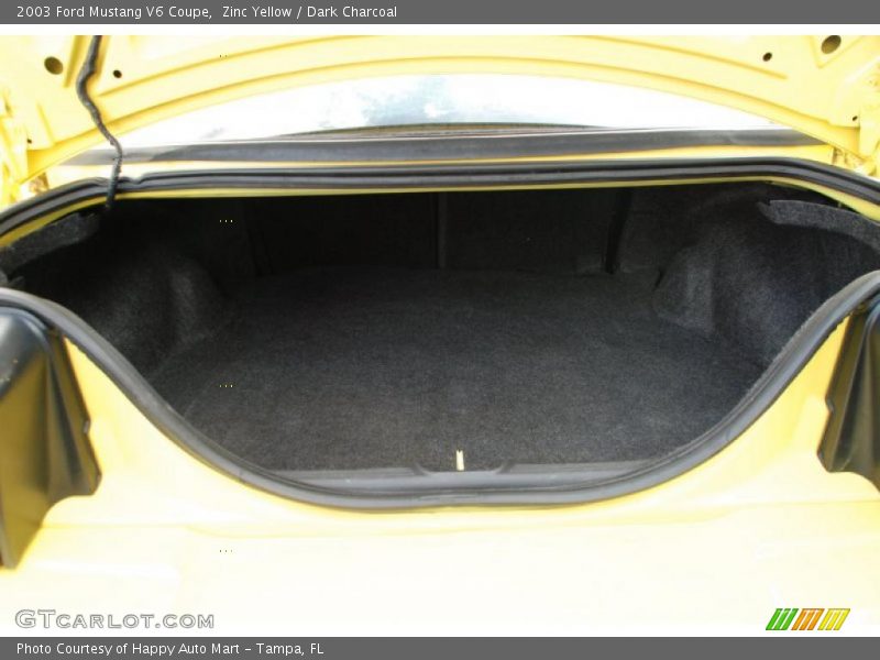 Zinc Yellow / Dark Charcoal 2003 Ford Mustang V6 Coupe