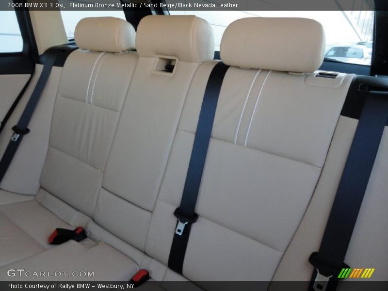 Platinum Bronze Metallic / Sand Beige/Black Nevada Leather 2008 BMW X3 3.0si