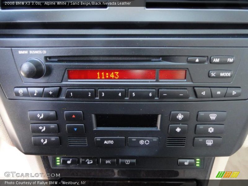 Alpine White / Sand Beige/Black Nevada Leather 2008 BMW X3 3.0si