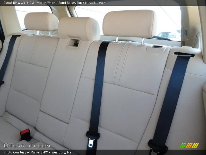Alpine White / Sand Beige/Black Nevada Leather 2008 BMW X3 3.0si