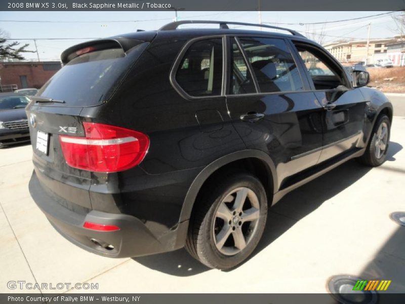 Black Sapphire Metallic / Tobacco 2008 BMW X5 3.0si