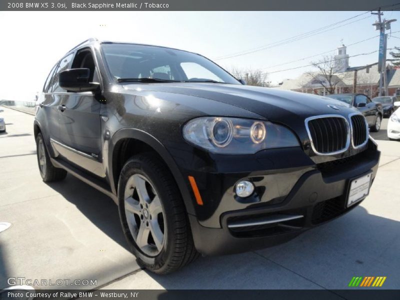 Black Sapphire Metallic / Tobacco 2008 BMW X5 3.0si