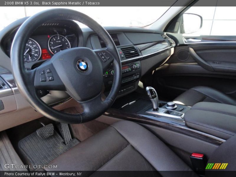 Black Sapphire Metallic / Tobacco 2008 BMW X5 3.0si