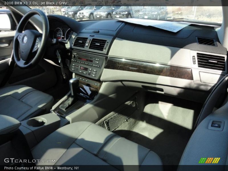 Jet Black / Grey 2008 BMW X3 3.0si