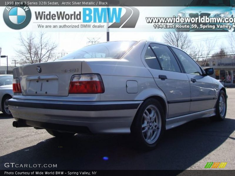 Arctic Silver Metallic / Black 1998 BMW 3 Series 328i Sedan