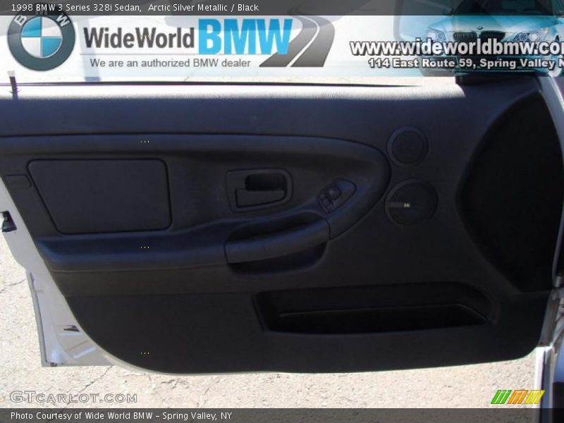 Arctic Silver Metallic / Black 1998 BMW 3 Series 328i Sedan
