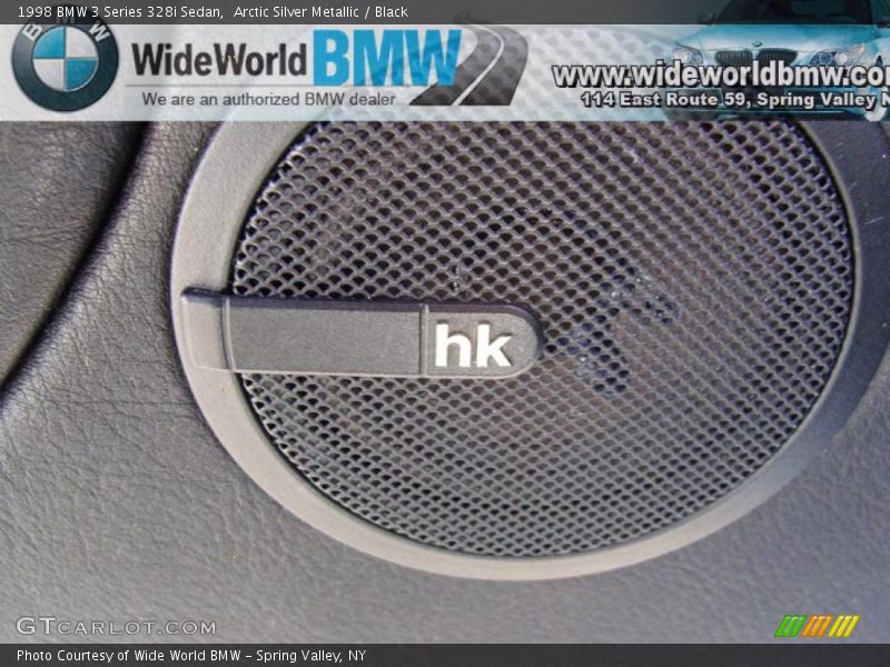 Arctic Silver Metallic / Black 1998 BMW 3 Series 328i Sedan