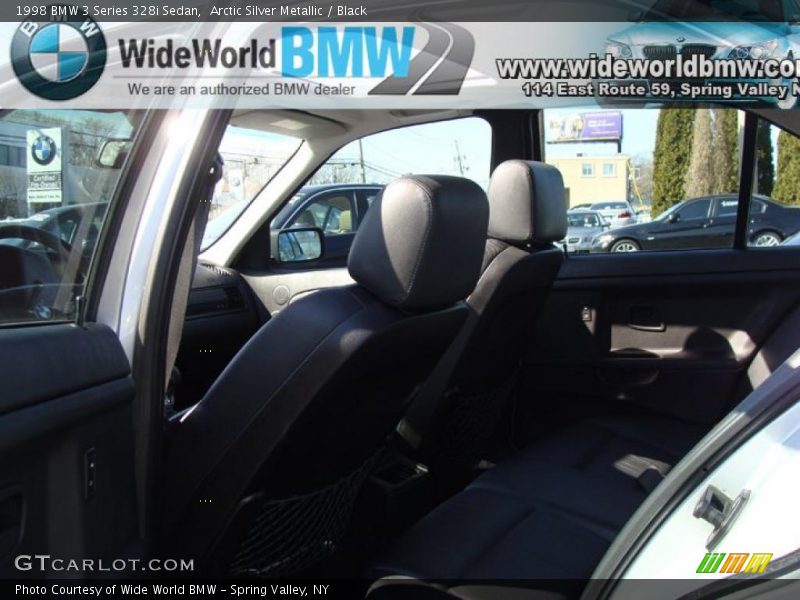 Arctic Silver Metallic / Black 1998 BMW 3 Series 328i Sedan