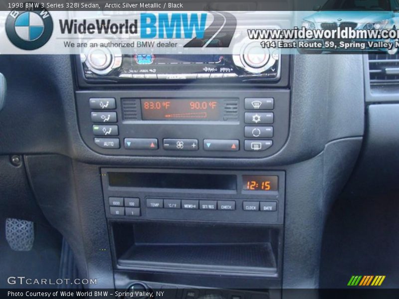 Arctic Silver Metallic / Black 1998 BMW 3 Series 328i Sedan