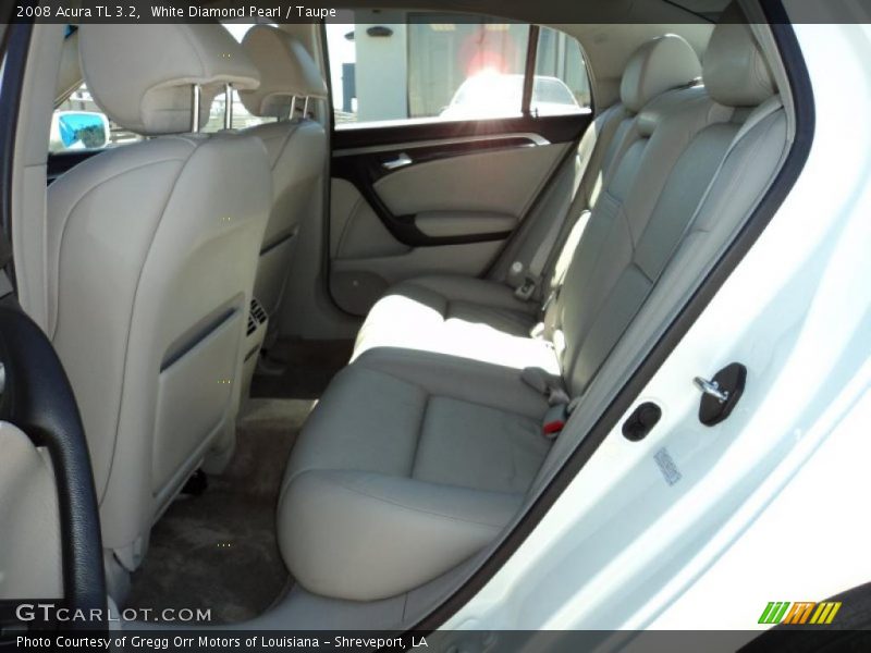 White Diamond Pearl / Taupe 2008 Acura TL 3.2