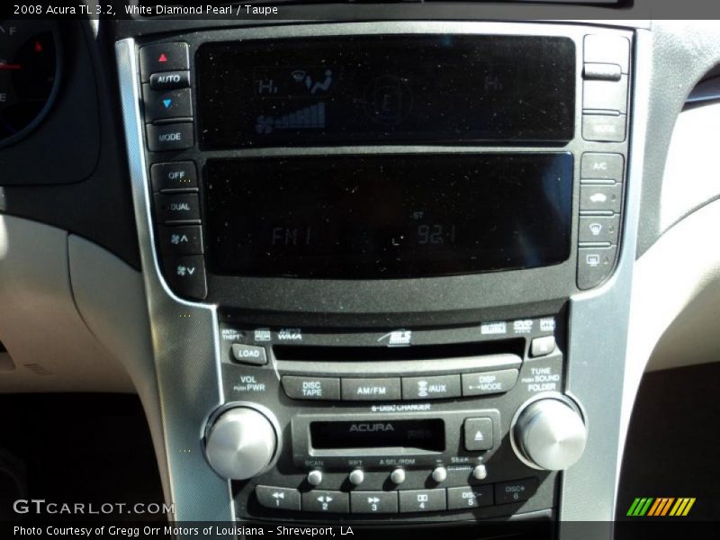 White Diamond Pearl / Taupe 2008 Acura TL 3.2