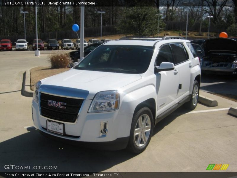 Olympic White / Brownstone 2011 GMC Terrain SLT