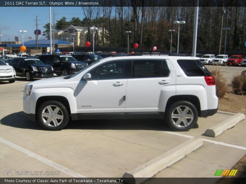 Olympic White / Brownstone 2011 GMC Terrain SLT