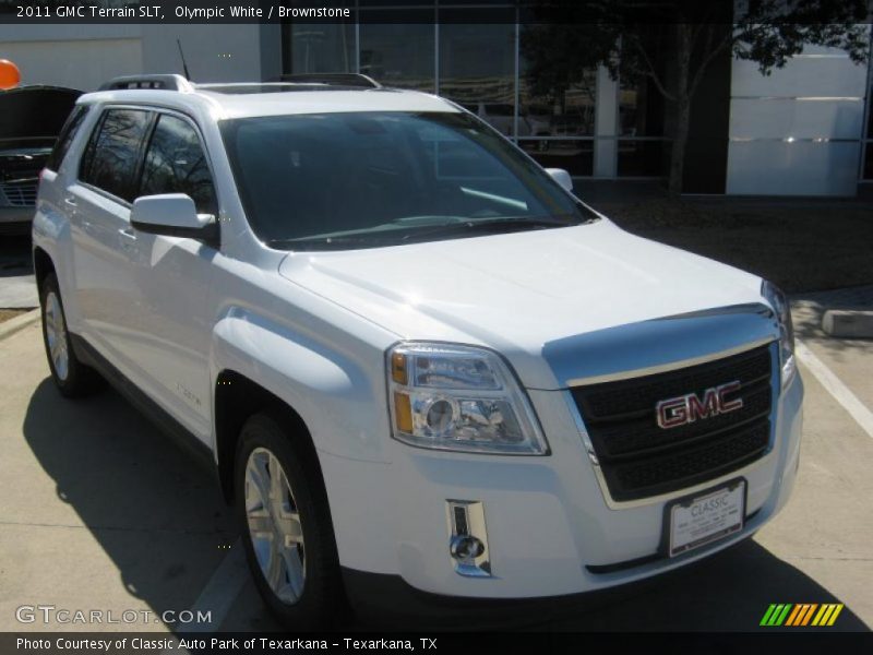 Olympic White / Brownstone 2011 GMC Terrain SLT