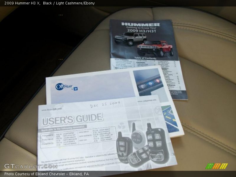 Black / Light Cashmere/Ebony 2009 Hummer H3 X