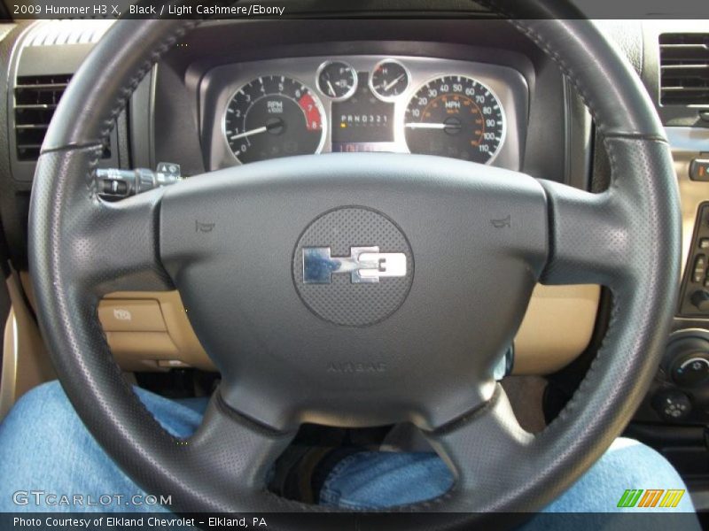 Black / Light Cashmere/Ebony 2009 Hummer H3 X