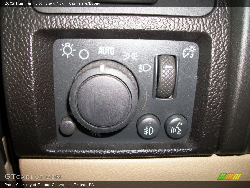 Black / Light Cashmere/Ebony 2009 Hummer H3 X