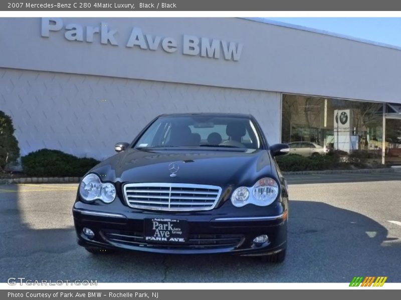 Black / Black 2007 Mercedes-Benz C 280 4Matic Luxury