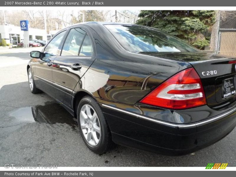 Black / Black 2007 Mercedes-Benz C 280 4Matic Luxury