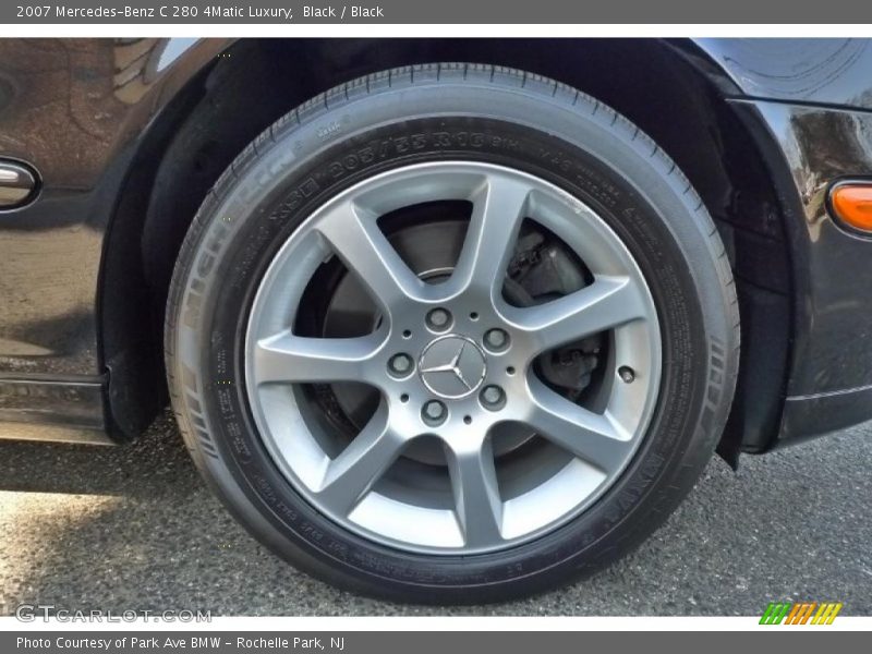 Black / Black 2007 Mercedes-Benz C 280 4Matic Luxury