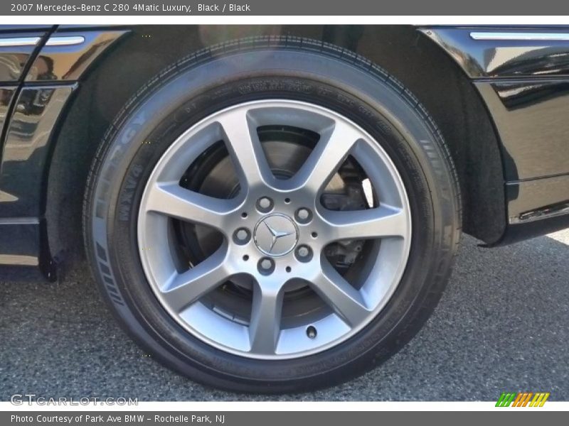 Black / Black 2007 Mercedes-Benz C 280 4Matic Luxury