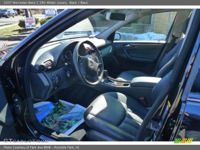 Black / Black 2007 Mercedes-Benz C 280 4Matic Luxury