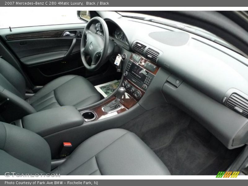 Black / Black 2007 Mercedes-Benz C 280 4Matic Luxury
