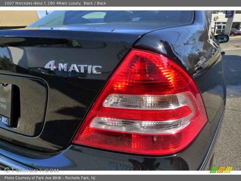 Black / Black 2007 Mercedes-Benz C 280 4Matic Luxury