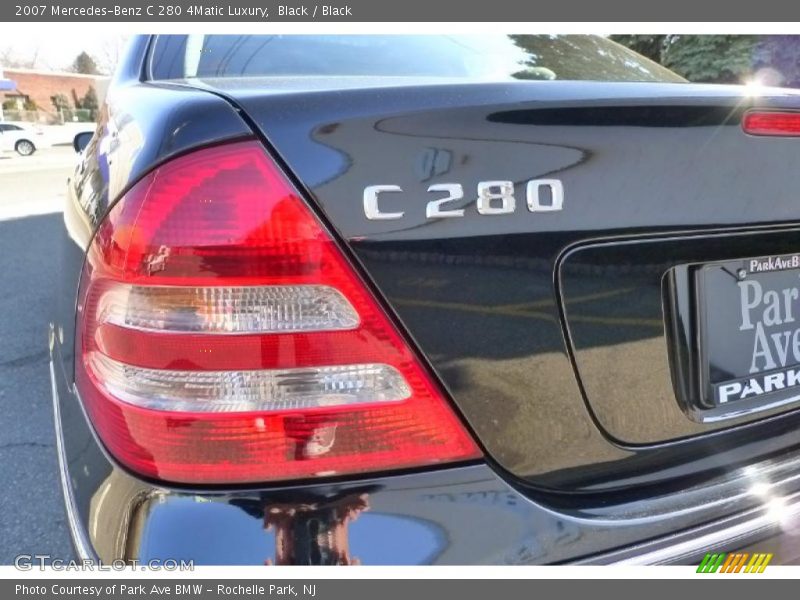 Black / Black 2007 Mercedes-Benz C 280 4Matic Luxury