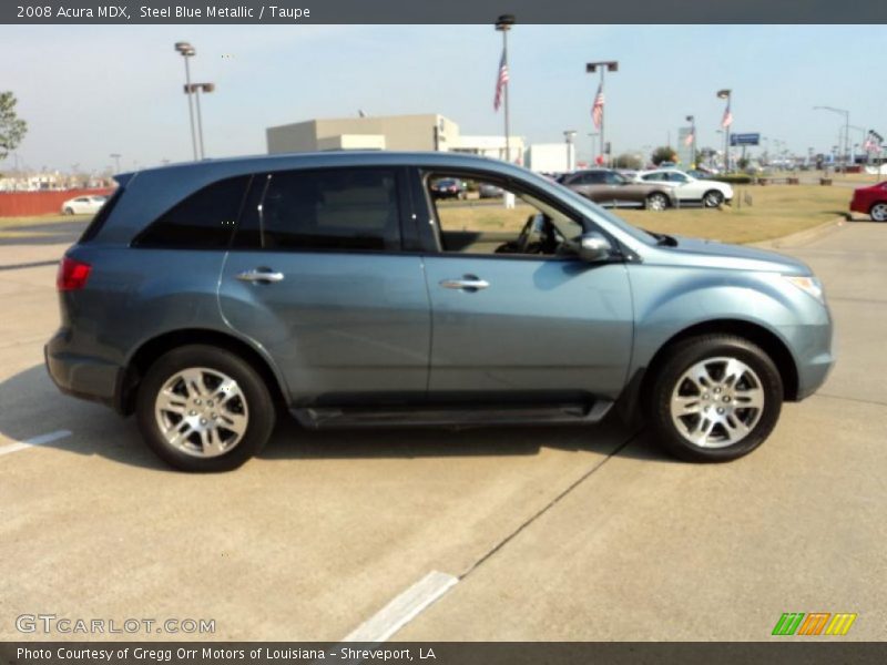 Steel Blue Metallic / Taupe 2008 Acura MDX