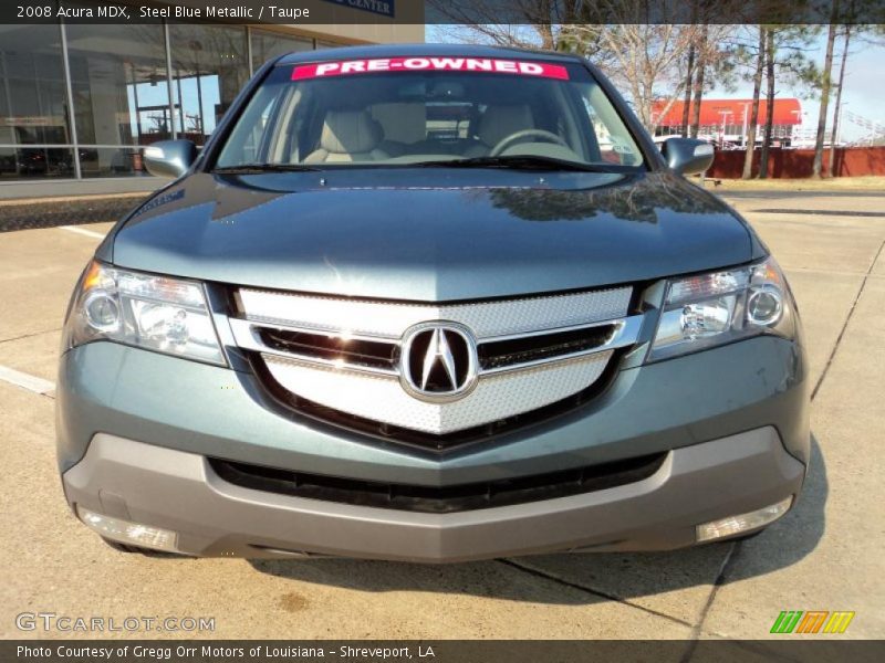 Steel Blue Metallic / Taupe 2008 Acura MDX