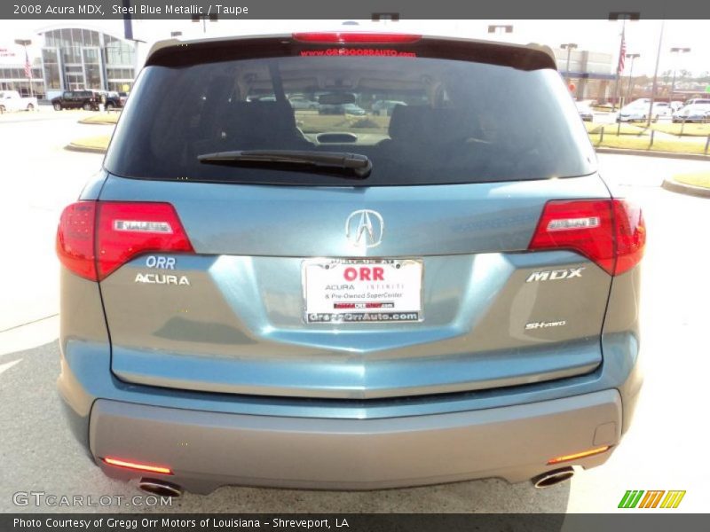 Steel Blue Metallic / Taupe 2008 Acura MDX